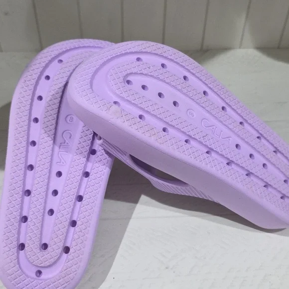 CALIA Lilac Molded Slides Womens Sz8 - Picture 5 of 7